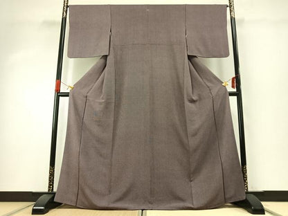平和屋着物●伝統工芸士　廣瀬雄望　江戸小紋　角通し　正絹　逸品　AABH0768fy