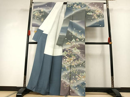 平和屋着物●訪問着　友禅　茶屋辻　暈し染め　正絹　逸品　AABH0771fy