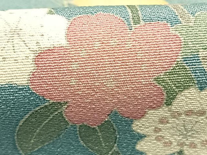 平和屋着物●訪問着　友禅　作家物　峰山　枝花文　暈し染め　正絹　逸品　AABH0772fy