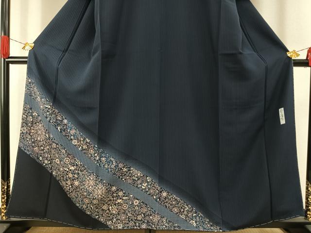 平和屋着物●訪問着　作家物　幸廣　更紗花文　さが美扱い　正絹　逸品　AABH0774fy 平和屋着物○訪問着 作家物 幸廣 更紗花文 さが美扱い 正絹 逸品