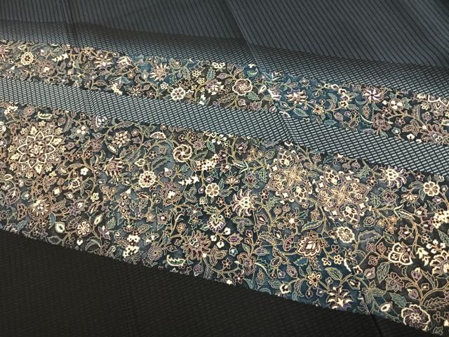 平和屋着物○訪問着 作家物 幸廣 更紗花文 さが美扱い 正絹 逸品