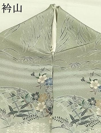 平和屋着物○訪問着 友禅 茶屋辻 暈し染め 正絹 逸品 AABH0777fy