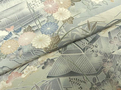 平和屋着物●訪問着　友禅　茶屋辻　暈し染め　正絹　逸品　AABH0777fy