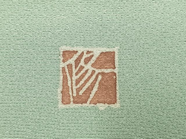 平和屋着物●友禅作家　岡部修治　訪問着　草花文　暈し染め　正絹　逸品　AABH0781fy