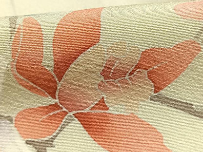 平和屋着物●十日町友禅作家　松雨　訪問着　枝花文　暈し染め　正絹　逸品　AABH0782fy