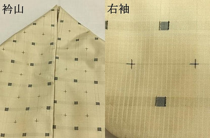 平和屋着物●本場大島紬　十字絣　正絹　逸品　AABH0786fy