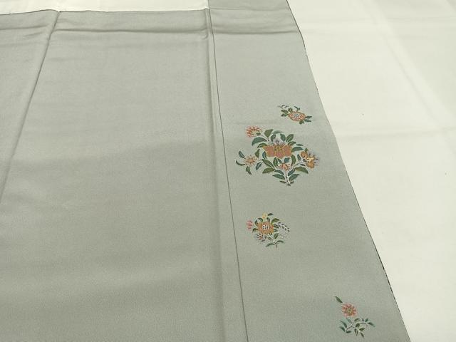 平和屋着物●訪問着　更紗花文　暈し染め　金彩　正絹　逸品　AABH0795fy