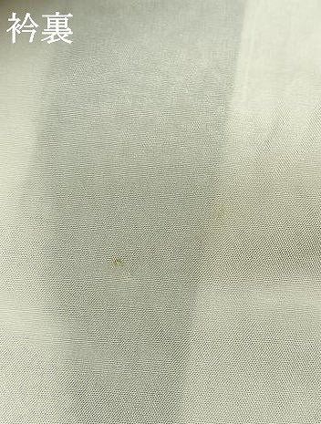 平和屋着物●西陣　お召　市松文様　反端付き　正絹　逸品　AABH0797fy