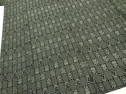 平和屋着物●西陣　お召　市松文様　反端付き　正絹　逸品　AABH0797fy