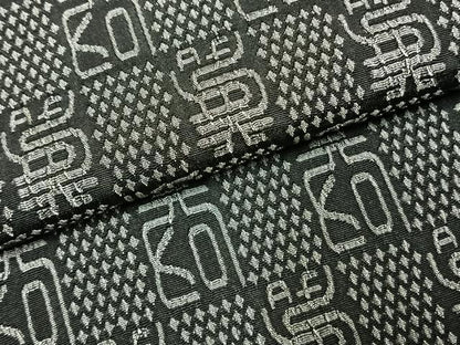 平和屋着物●西陣　お召　市松文様　反端付き　正絹　逸品　AABH0797fy