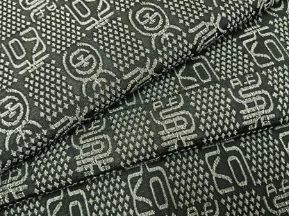 平和屋着物●西陣　お召　市松文様　反端付き　正絹　逸品　AABH0797fy