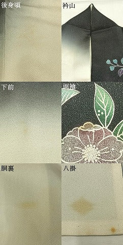 平和屋着物●螺鈿作家　甲斐泰造　訪問着　辻が花　暈し染め　銀通し地　正絹　逸品　AABH0805fy