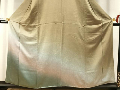 平和屋着物●訪問着　墨流し文様　暈し染め　正絹　逸品　AABH0808fy