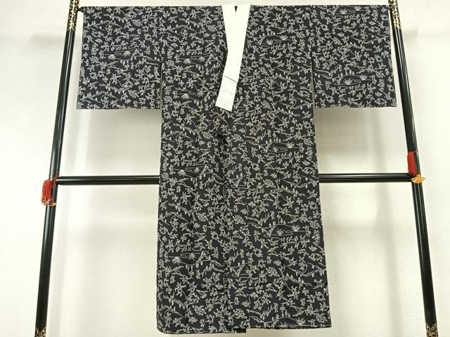 平和屋着物●長襦袢　無双仕立て　鳥獣戯画　洗える着物　未使用　AABH0809fy