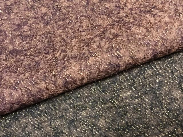 平和屋着物●上質な小紋　霞文　暈し染め　金通し地　正絹　逸品　AABH0810fy