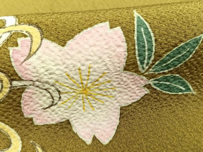 平和屋着物●世界的人形師　辻村寿三郎　ジュサブロー　訪問着　桜菊文　暈し染め　正絹　逸品　AABH0814fy