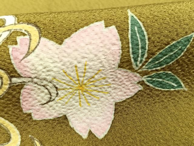 平和屋着物●世界的人形師　辻村寿三郎　ジュサブロー　訪問着　桜菊文　暈し染め　正絹　逸品　AABH0814fy