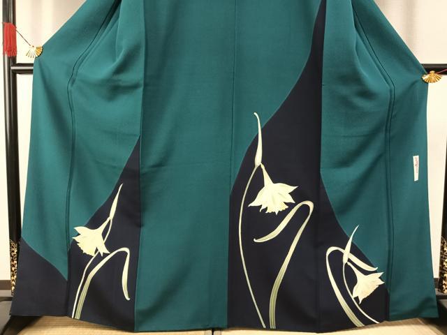 平和屋着物●世界的人形師　辻村寿三郎　ジュサブロー　訪問着　草花文　正絹　逸品　AABH0815fy