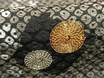 平和屋着物●訪問着　駒刺繍　流水鹿の子文　金彩　正絹　逸品　AABH0824fy