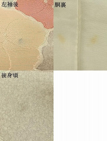平和屋着物●上質な小紋　地紋起こし　草花文　正絹　逸品　AABH0827fy