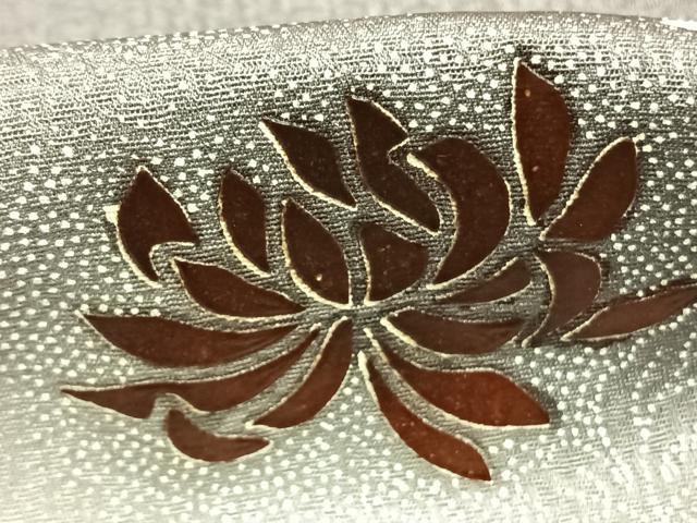 平和屋着物●訪問着　作家物　舞花文　暈し染め　正絹　逸品　AABH0830fy