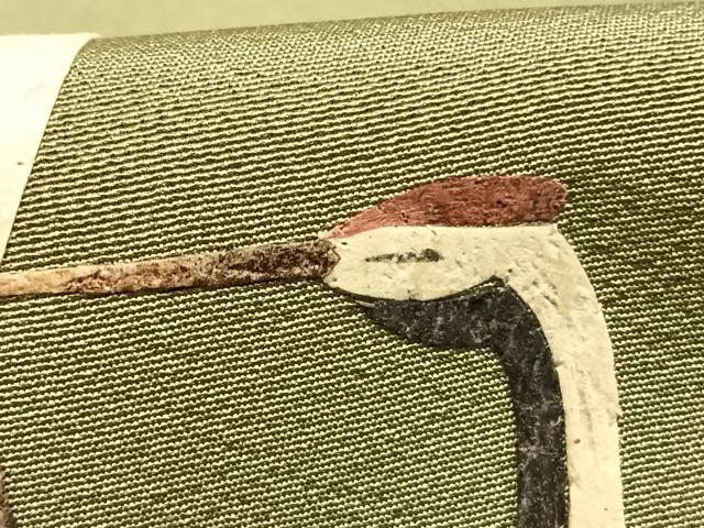 平和屋着物●蓑虫工芸作家　田尾笛秋　訪問着　鶴　暈し染め　正絹　逸品　未使用　AABH0832fy
