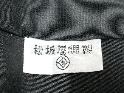 平和屋着物●中国三大刺繍　総刺繍　スワトウ刺繍　汕頭刺繍　黒留袖　扇面花文　金糸　松坂屋扱い　正絹　逸品　AABH0834fy