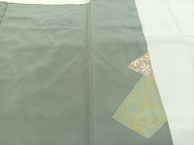 平和屋着物○西彩苑 色留袖 駒刺繍 草花文 金彩 高島屋扱い