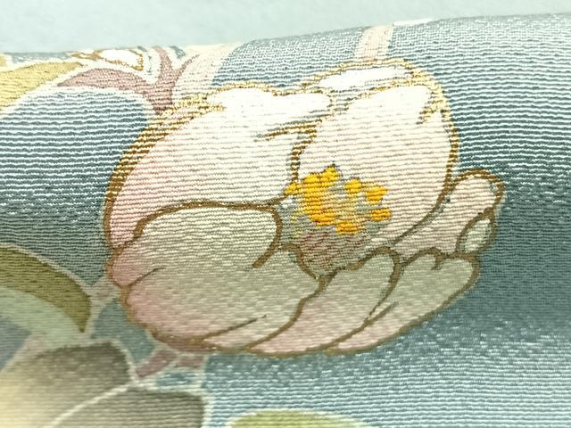 平和屋着物●訪問着　友禅　草花文　金彩　正絹　逸品　AABH0853fy