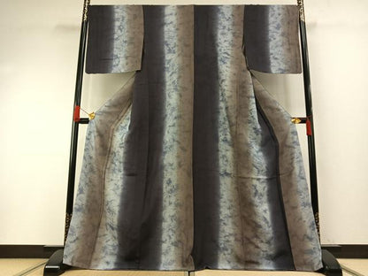 平和屋着物●上質な紬　間道　正絹　逸品　未使用　AABH0868fy