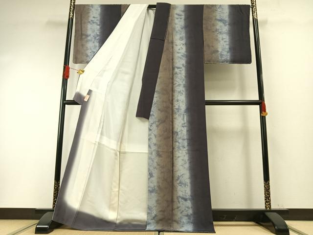 平和屋着物●上質な紬　間道　正絹　逸品　未使用　AABH0868fy