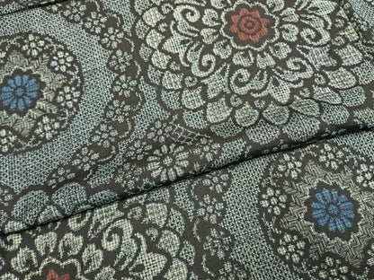 平和屋着物●本場大島紬　割込み絣　正絹　逸品　AABH0871fy
