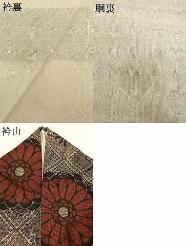 平和屋着物●本場大島紬　龍郷絣　正絹　逸品　AABH0872fy