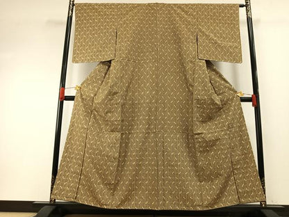 平和屋着物●上質な紬　琉球絣　正絹　逸品　未使用　AABH0875fy