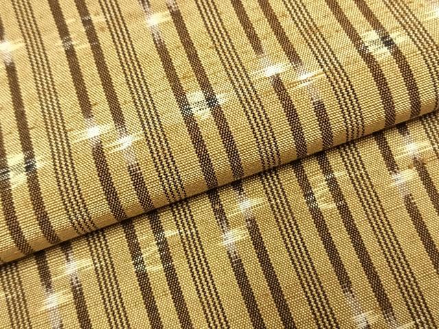 平和屋着物●上質な紬　琉球絣　正絹　逸品　未使用　AABH0875fy