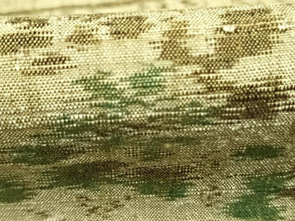 平和屋着物●結城ちぢみ　草花文　正絹　逸品　AABH0876fy