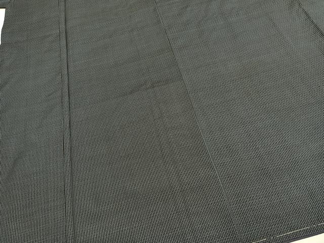 平和屋着物●男性　本場大島紬　アンサンブル　格子　正絹　逸品　AABH0881fy