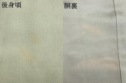 平和屋着物●男性　長襦袢　袷　手描き　玉堂　不側　正絹　逸品　AABH0884fy