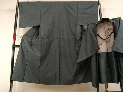 平和屋着物●男性　本場大島紬　アンサンブル　亀甲絣　正絹　逸品　AABH0889fy