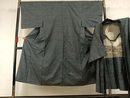 平和屋着物●男性　本場大島紬　アンサンブル　100亀甲　総詰め　正絹　逸品　AABH0902fy