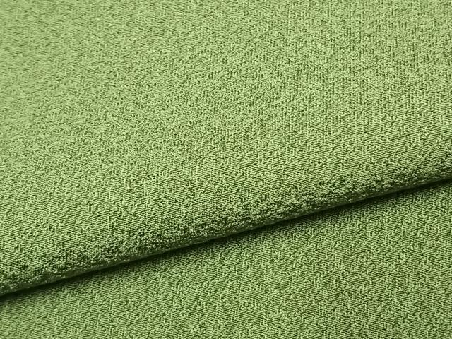 平和屋着物●上質な色無地　松葉色　正絹　逸品　AABH0907fy