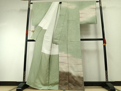 平和屋着物●訪問着　作家物　霞文　正絹　逸品　AABH0910fy