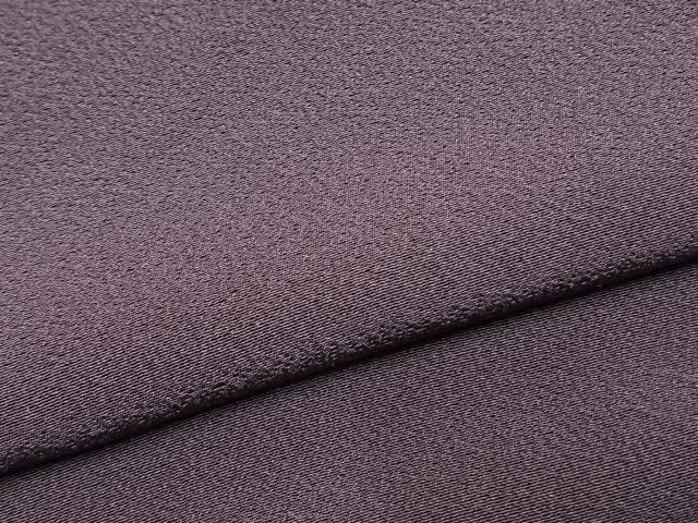 平和屋着物●上質な色無地　深紫色　正絹　逸品　未使用　AABH0912fy