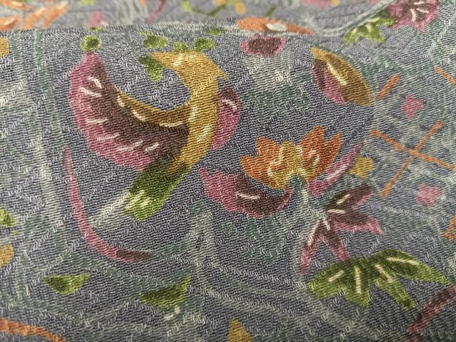 平和屋着物■小紋　花鳥文　洗える着物　AABH0928oa