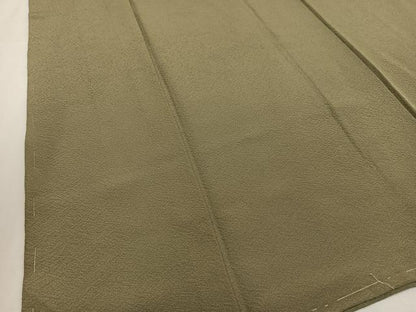 平和屋着物■上質な色無地 肥後煤竹色 正絹 逸品 AABH0929oa