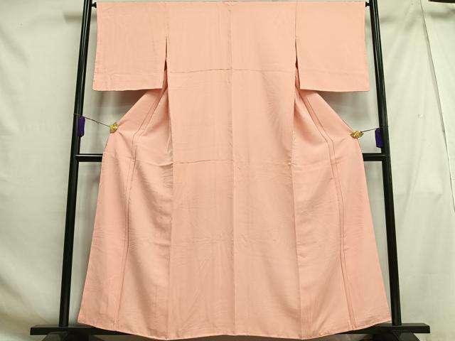 平和屋着物■上質な色無地 松葉地紋 虹色 正絹 逸品 未使用 AABH0933oa