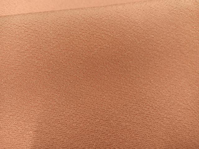 平和屋着物■上質な色無地 甚三紅色 正絹 逸品 AABH0937oa
