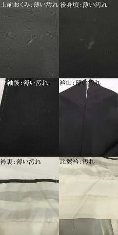 平和屋着物■豪華黒留袖 刺繍 風景文 金彩 正絹 逸品 AABH0949oa