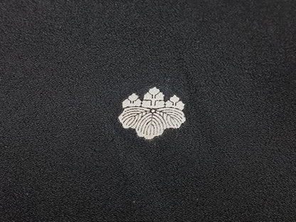 平和屋着物■豪華黒留袖 刺繍 風景文 金彩 正絹 逸品 AABH0949oa