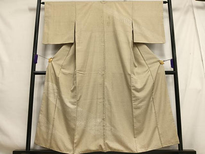 平和屋着物■訪問着　紬地　霞文　正絹　逸品　AABH0951oa